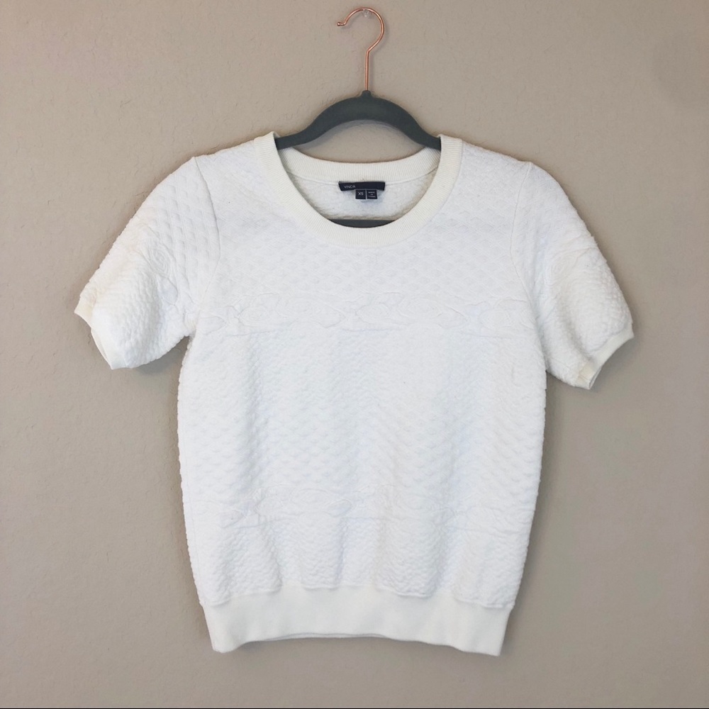 Vince Short Sleeve Sweater